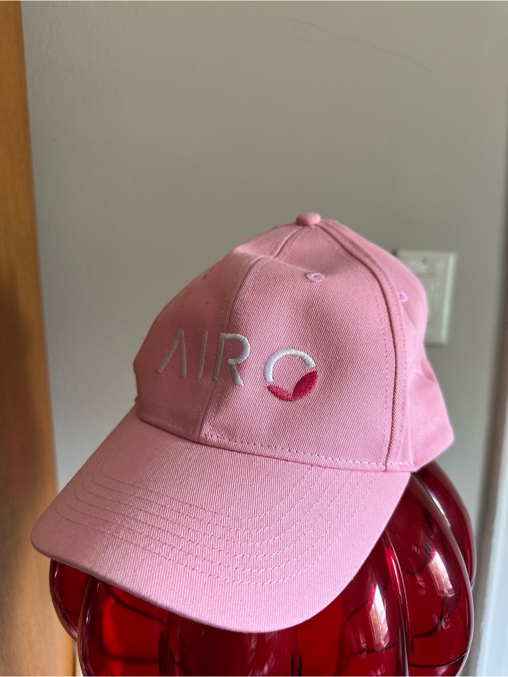 PInk baseball cap Airo brand. Adjustable